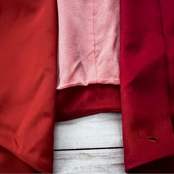 Rebecca Minkoff Silk Jacket in Orange and Pink size Medium - Picture 9 of 15